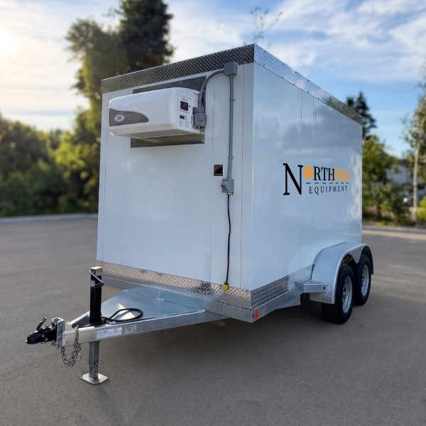 12ft Trailer Cooler Freezer Front Side View - North Pro Equipment (1)