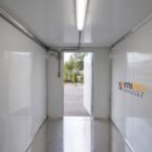 New 12ft Trailer Cooler Freezer Inside Rear View - North Pro Equipment