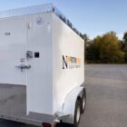 New 12ft Trailer Cooler Freezer Rear Half Side View For Sale - North Pro Equipment