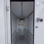 New 12ft Trailer Cooler Freezer Rear View Door Open - North Pro Equipment