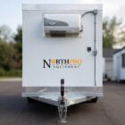 New 16ft Trailer Cooler Freezer Front Close View For Sale - North Pro Equipment